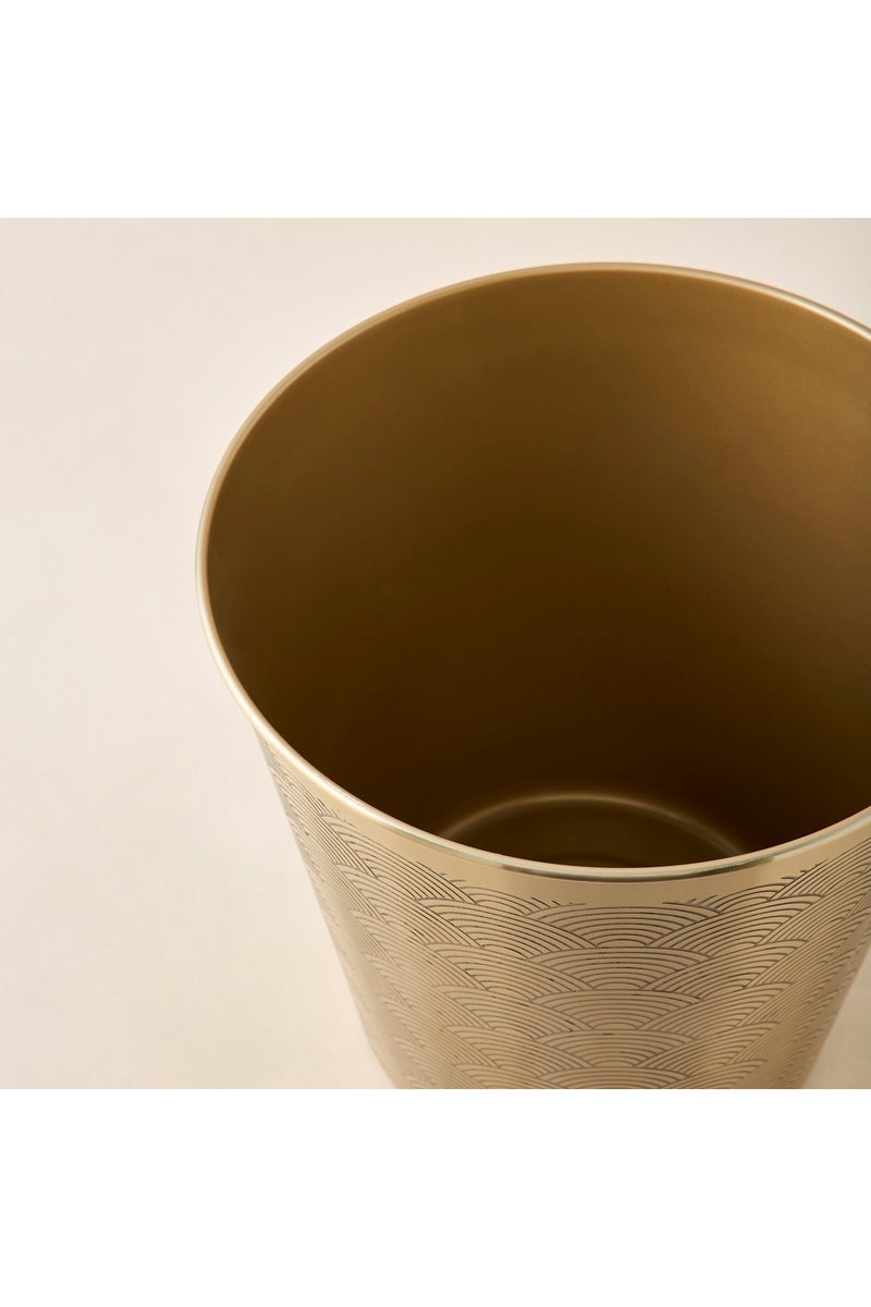 LIFESTYLE سلة مهملات ذات تصميم هندسي م textured  - Image 2